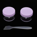 Max 12pcs 15g Makeup Sample Container Cosmetic Lotion Cream Gel Jars Pots Purple