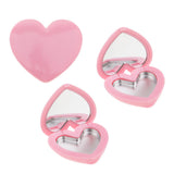 Max Fashion Cute Heart-Shaped Style Design Lipstick ,Eyeshadow,Blush Case Pink