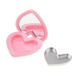 Max Fashion Cute Heart-Shaped Style Design Lipstick ,Eyeshadow,Blush Case Pink