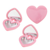 Max Fashion Cute Heart-Shaped Style Design Lipstick ,Eyeshadow,Blush Case Pink