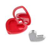 Max Fashion Cute Heart-Shaped Style Design Lipstick ,Eyeshadow,Blush Case Red