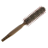 Natural Wooden Round Hair Brush Curling Styling Detangling Roll Hairbrush S