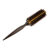 Max Wooden Handle Round Hairdressing Comb Curly Style Hairbrush With Bristle M