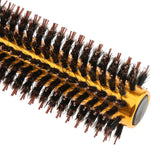 Max Wooden Handle Round Hairdressing Comb Curly Style Hairbrush With Bristle M