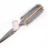 Max Wooden Handle Round Hairdressing Comb Curly Style Hairbrush With Bristle M