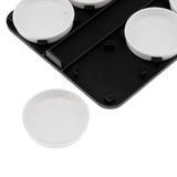 Max 24 Slots Detachable Nail Art Glitter Powder Case Nail Painting Palette Clear