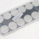 Max 24 Slots Detachable Nail Art Glitter Powder Case Nail Painting Palette Clear