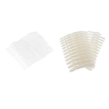 Max False Nail Tips Pratice Stickers Display Nail Gel UV Polish Manicure Clear