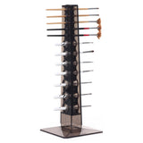 Max Stable Acrylic Makeup Brushes Holder Display Drying Rack Brushes Organizer Brown