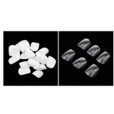 Max 500 Full Cover Toe Nail Tips False Toenail Artificial for UV Gel Manicure Clear