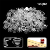 Max 100pcs Disposable Plastic Tattoo Cup Pot Pigment Ink Holder Tattoo Tools M