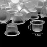 Max 100pcs Disposable Plastic Tattoo Cup Pot Pigment Ink Holder Tattoo Tools M