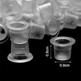 Max 100pcs Disposable Plastic Tattoo Cup Pot Pigment Ink Holder Tattoo Tools S