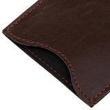 Max PU Leather Comb Bag Pocket Organizer Storage Protective Cover Case Pack Brown