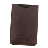Max PU Leather Comb Bag Pocket Organizer Storage Protective Cover Case Pack Brown