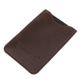 Max PU Leather Comb Bag Pocket Organizer Storage Protective Cover Case Pack Brown