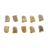 Max 10pcs 3D Nail Art Charms Nail Tips Decorations Shell Jewelry Nail Studs Natural Textured Shell Stone