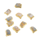 Max 10pcs 3D Nail Art Charms Nail Tips Decorations Shell Jewelry Nail Studs Natural Textured Shell Stone