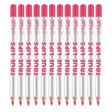 Max 12pcs Waterproof Matte Velvet Lip Liner Makeup Pencil Pen Lipliner Crayon 57#