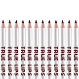 Max 12pcs Waterproof Matte Velvet Lip Liner Makeup Pencil Pen Lipliner Crayon 55#