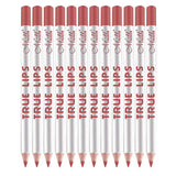 Max 12pcs Waterproof Matte Velvet Lip Liner Makeup Pencil Pen Lipliner Crayon 54#