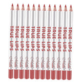 Max 12pcs Waterproof Matte Velvet Lip Liner Makeup Pencil Pen Lipliner Crayon 54#
