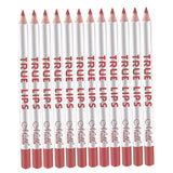 Max 12pcs Waterproof Matte Velvet Lip Liner Makeup Pencil Pen Lipliner Crayon 54#