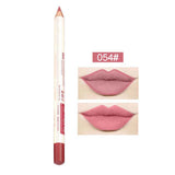 Max 12pcs Waterproof Matte Velvet Lip Liner Makeup Pencil Pen Lipliner Crayon 54#