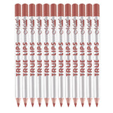 Max 12pcs Waterproof Matte Velvet Lip Liner Makeup Pencil Pen Lipliner Crayon 53#