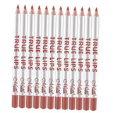 Max 12pcs Waterproof Matte Velvet Lip Liner Makeup Pencil Pen Lipliner Crayon 53#