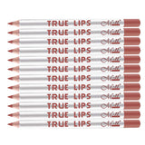 Max 12pcs Waterproof Matte Velvet Lip Liner Makeup Pencil Pen Lipliner Crayon 53#