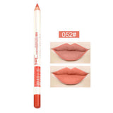 Max 12pcs Waterproof Matte Velvet Lip Liner Makeup Pencil Pen Lipliner Crayon 52#