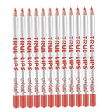 Max 12pcs Waterproof Matte Velvet Lip Liner Makeup Pencil Pen Lipliner Crayon 50#