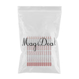 Max 12pcs Waterproof Matte Velvet Lip Liner Makeup Pencil Pen Lipliner Crayon 46#