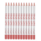 Max 12pcs Waterproof Matte Velvet Lip Liner Makeup Pencil Pen Lipliner Crayon 46#