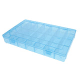 28 Grids Storage Box Case Home Organizer Earring Jewelry Container Blue