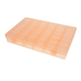 36 Slots PVC Empty Nail Art Tips Storage Jewelry Beads Container Case Orange