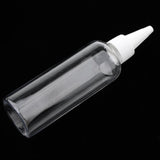 Max 2pcs Plastic 100ml Travel Squeeze Bottle Lotion Shampoo Container White Cap