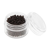 Max 1000pcs 3mm Silicone Lined Micro Ring Links Beads Links For Hair Extension Brown