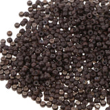 Max 1000pcs 3mm Silicone Lined Micro Ring Links Beads Links For Hair Extension Brown