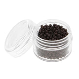 Max 1000pcs 3mm Silicone Lined Micro Ring Links Beads Links For Hair Extension Brown