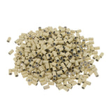 Max 500pcs Silicone Lined Micro Ring Links Beads Links For Hair Extensions Beige