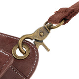 Max PU Leather Barber Scissors Shears Combs Clips Tools Holder Pouch Waist Bag Brown