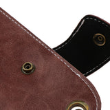 Max PU Leather Barber Scissors Shears Combs Clips Tools Holder Pouch Waist Bag Brown