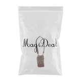 Max PU Leather Barber Scissors Shears Combs Clips Tools Holder Pouch Waist Bag Brown