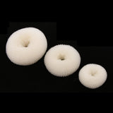 Max 3 Size Hair Donut Hair Bun Makers Rings Mesh Chignon Ballet Bun Hairdonut beige