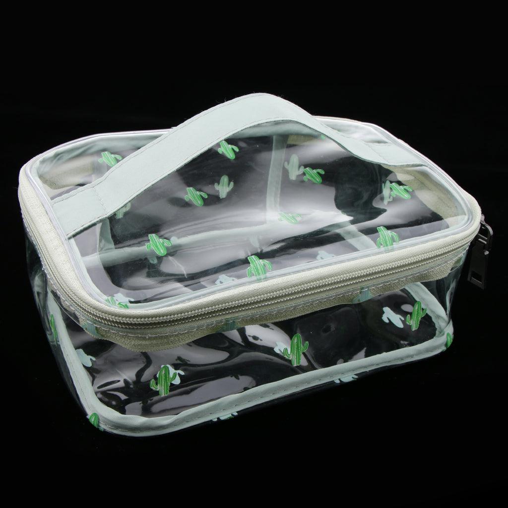 Maxbell PVC Travel Clear Makeup Storage Toiletry Wash Tools Bag Pouch Zipper Bag 6# - Aladdin Shoppers