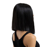 Max Women Synthetic Straight Middle Part Wig Full Head Lace Front Hairpieces 14"