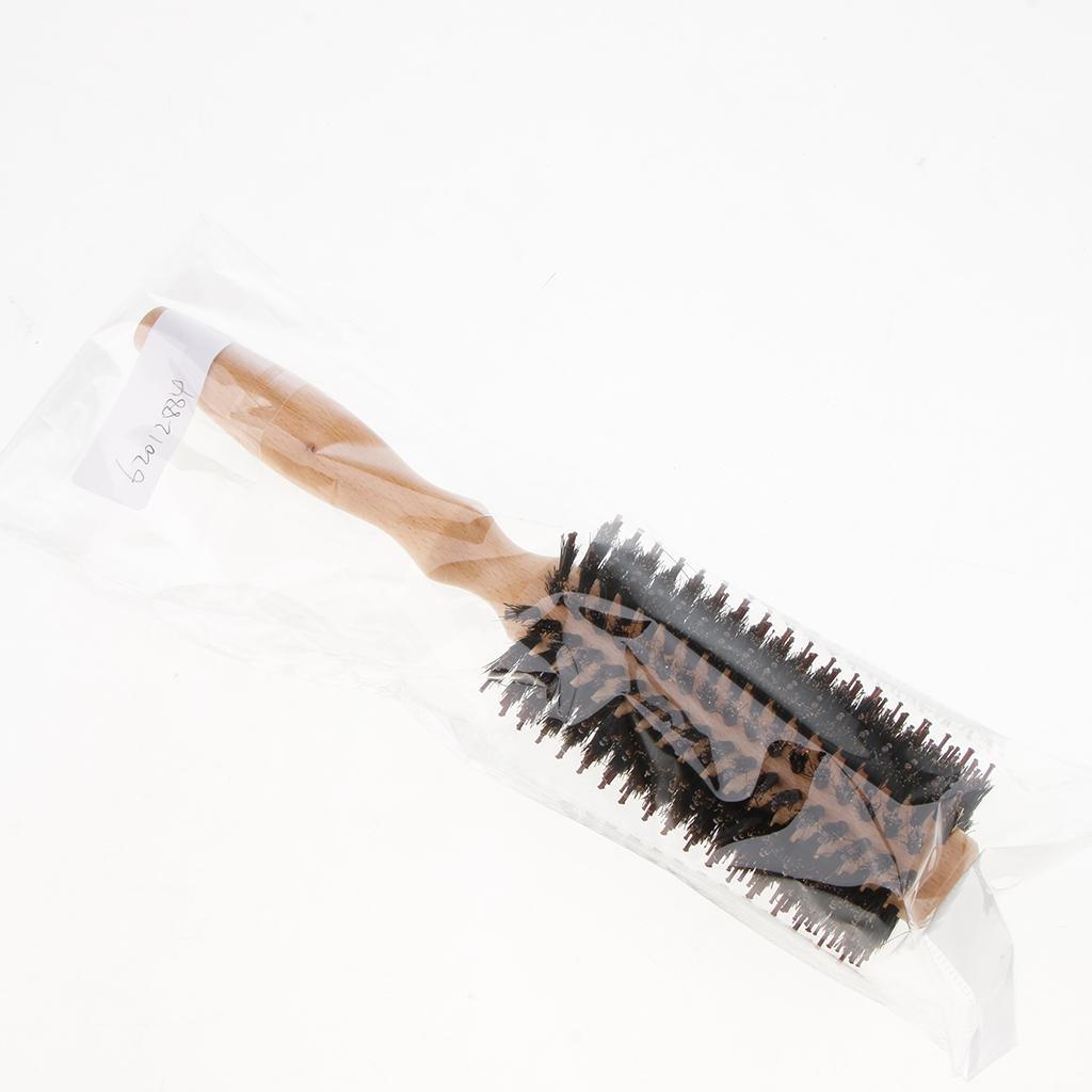 Maxbell Salon Bristle Wavy Round Brush Anti-static Hair Styling Comb Hairbrush 14 Row - Aladdin Shoppers