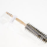 Wood Handle Bristles Roll Brush Round Curly Hair Comb Salon Styling 12 Row